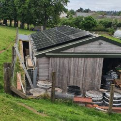Tiger neo panels with on roof rails (outbuilding)
